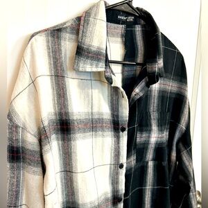 Black and white flannel
